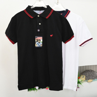 男装好货推荐 268/10 经典刺绣通勤珠地棉撞色领休闲短袖Polo衫