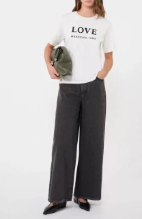 高端刺绣烫钻印花棉质轻熟简约T恤女 26早春新款