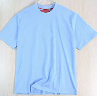 男装好货 263/12简约棉质烫印图案圆领休闲短袖T恤