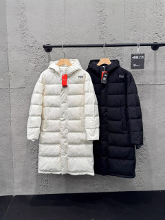 喂汉森803HH中长的冬天下外套的男子和妇女变暖及膝防风夹克夫妇