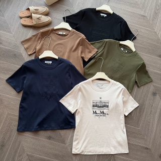 m家建筑S系列短袖T恤26款早春经典休闲重工刺绣徽标正肩圆领上衣