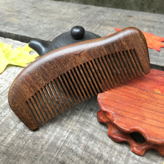 13公分黑金檀木梳量大从优檀木梳子口袋梳子美发梳子护发养发
